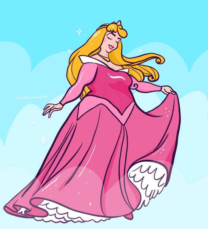 ¿Cómo lucen las princesas Disney en versión curvy?