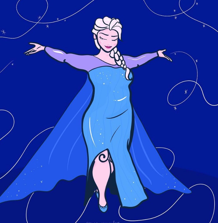 ¿Cómo lucen las princesas Disney en versión curvy?