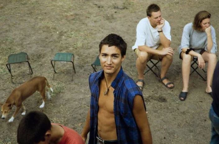 Fotos de Justin Trudeau cuando era joven