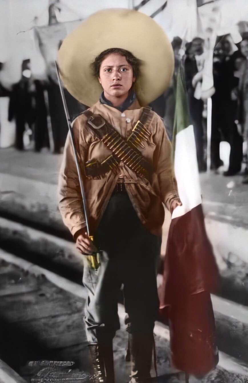 Fotos de la Revolución Mexicana a color