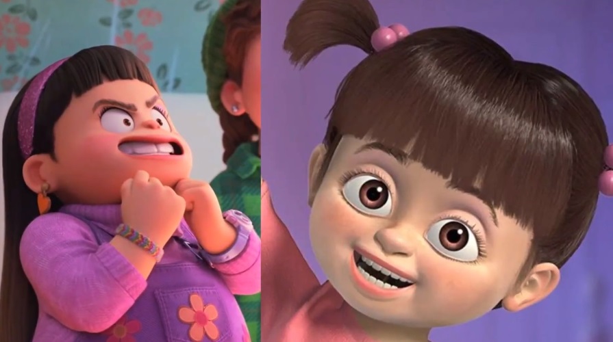 ¿Abby de Turning Red es Boo de Monsters Inc?