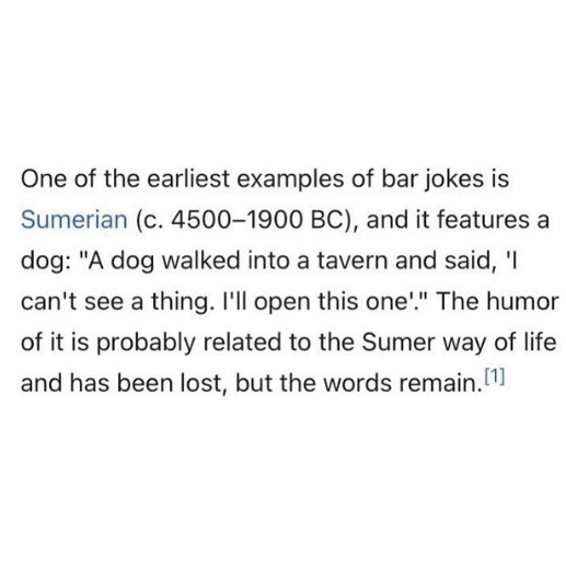 ¿Cuál fue el primer chiste de la historia?