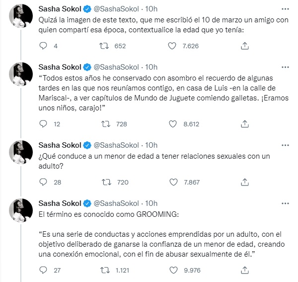 Sasha Sokol alista demanda contra Luis de Llano