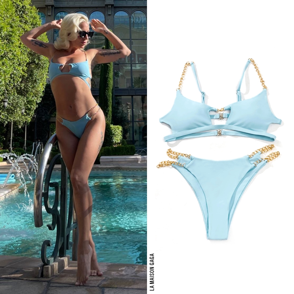 ¿Cuánto cuesta el bikini azul de Lady Gaga?