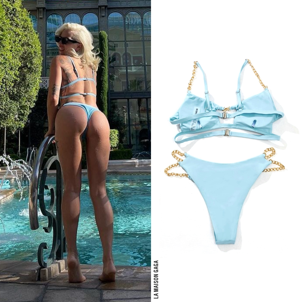 ¿Cuánto cuesta el bikini azul de Lady Gaga?