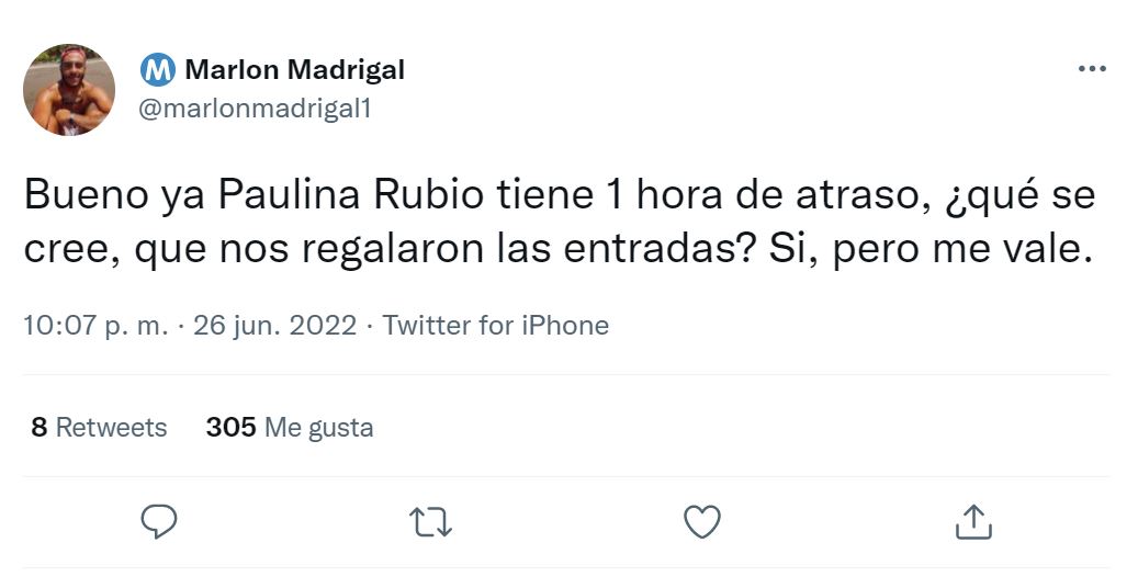 Concierto semivacío de Pau Rubio se hace viral