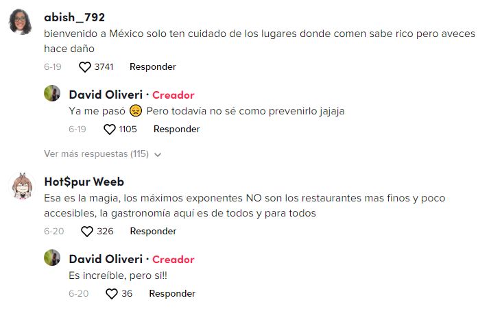 Usuarios dan tips a argentino con la comida mexicana