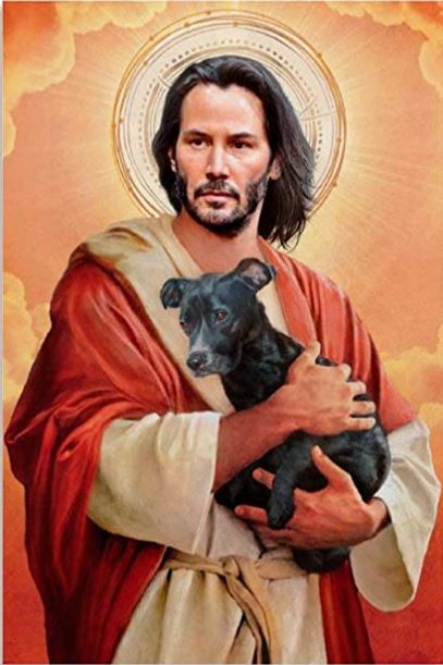 ¿Cuánto cuesta un cuadro de Keanu Reeves como Jesús?