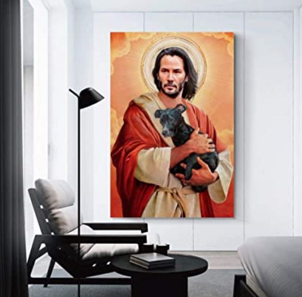 ¿Cuánto cuesta un cuadro de Keanu Reeves como Jesús?
