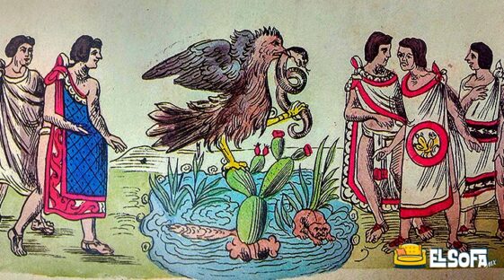 águila parada sobre un nopal | El Sofa