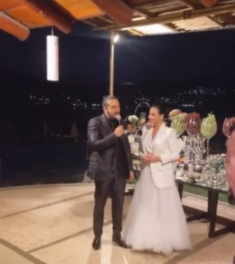 Brindis en la boda de Maite Perroni y Andrés Tovar