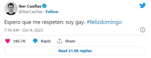 "Espero que me respeten: soy gay"
