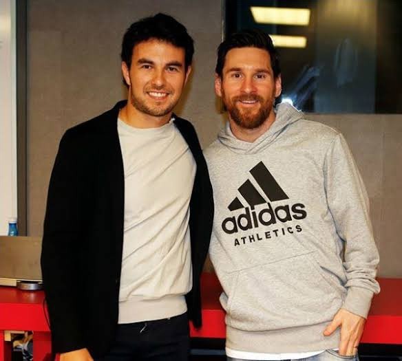 Checho Pérez y Lionel Messi