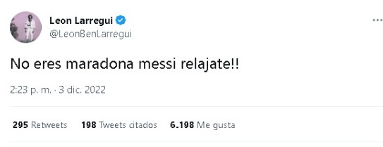 León Larregui contra Messi