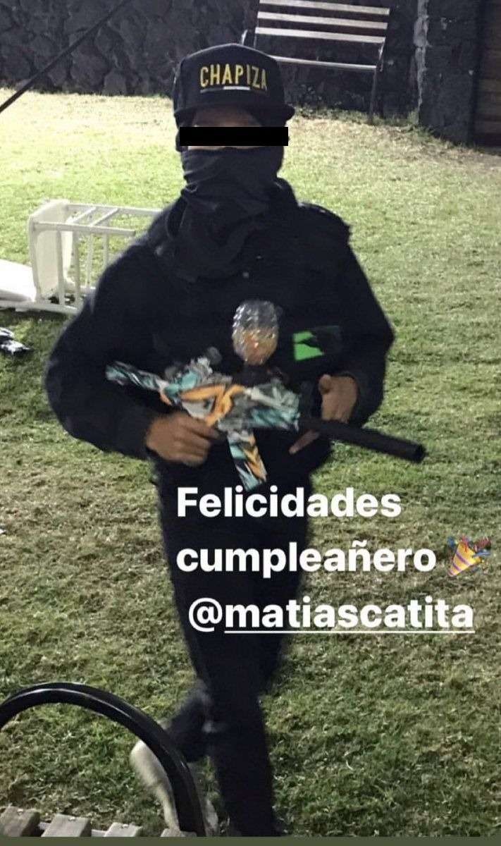 Cata Domínguez celebra cumpleaños de su hijo con fiesta de el Chapo
