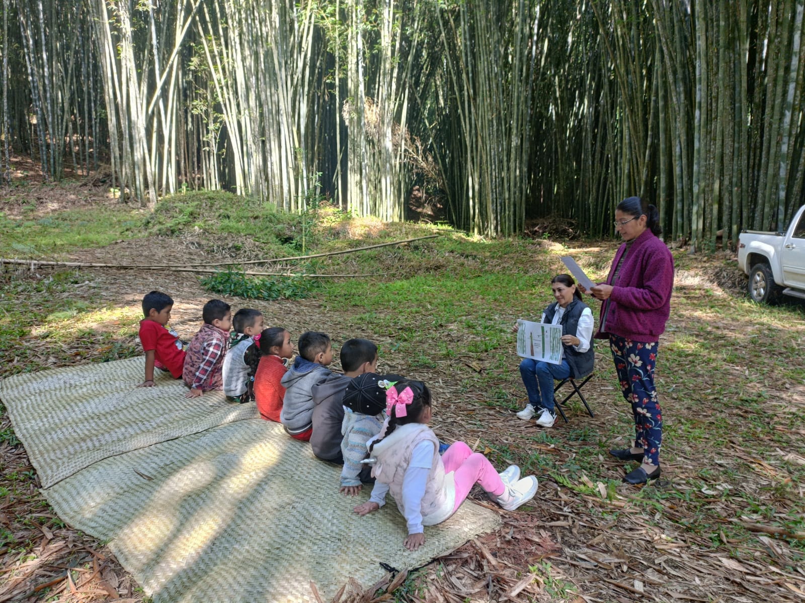 ninnos-aprendiendo-bambusal