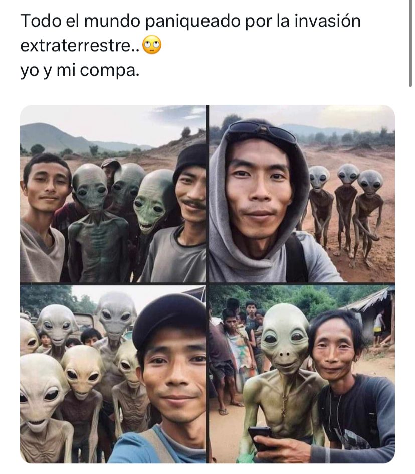 Redes publican memes sobre aparición de aliens en la Tierra 