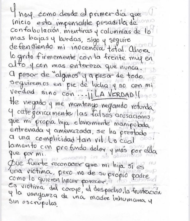 carta Héctor Parra reclusorio