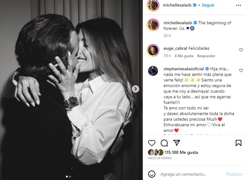 Michelle Salas anuncia boda