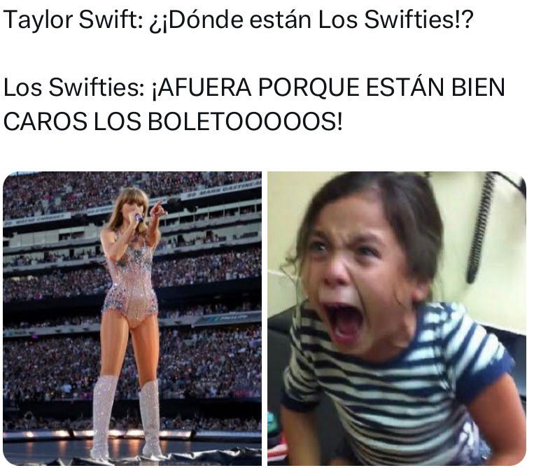 Hacen Memes de Taylor Swift México