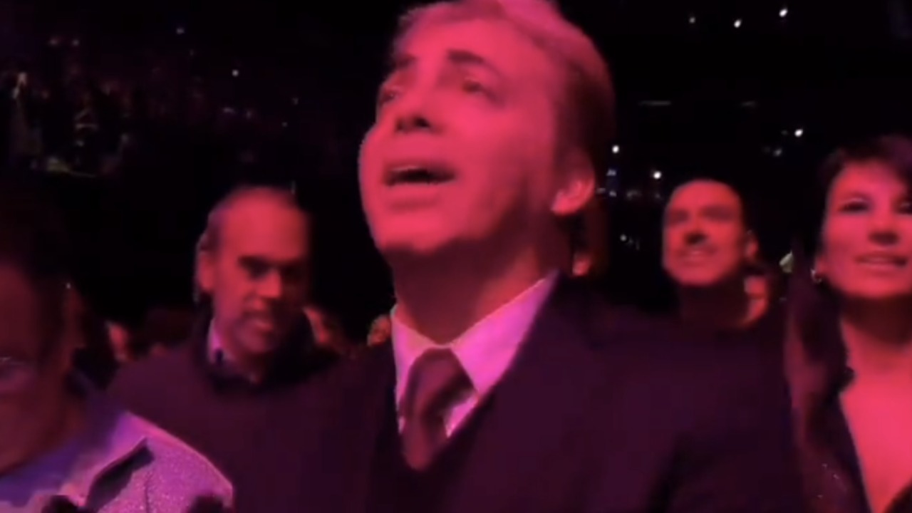 Captan reacciones de Cristian Castro en concierto de Luis Miguel