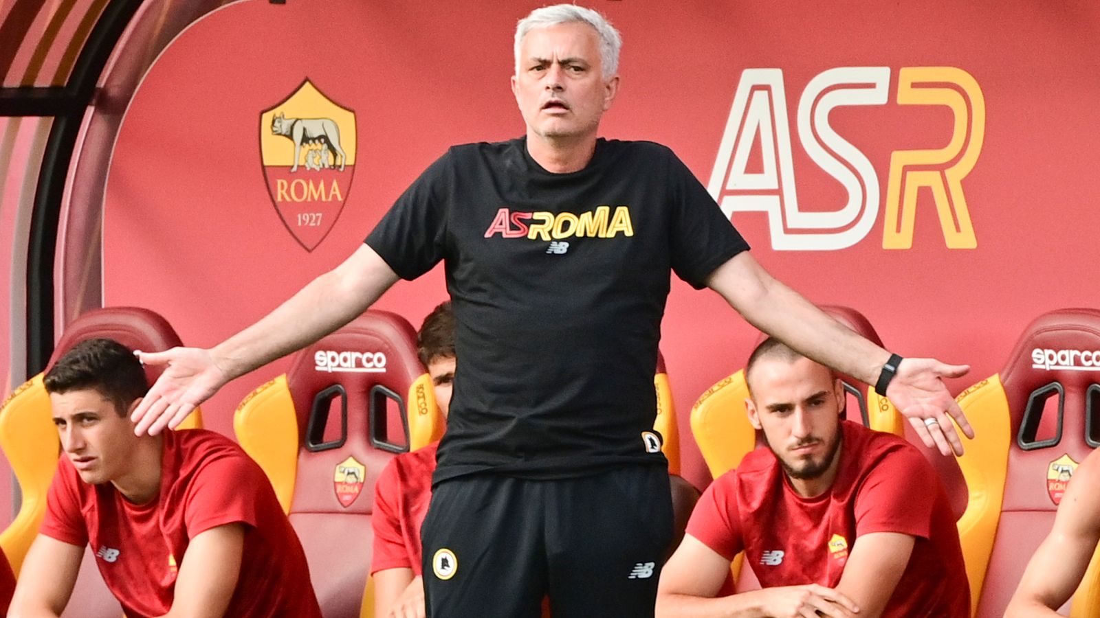 José Mourinho entenador del AS Roma