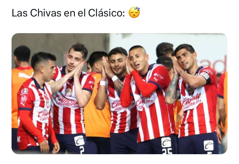 Meme del partido América vs. Chivas