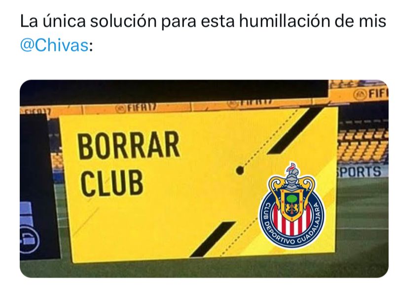 Redes crean memes sobre partido del América contra Chivas