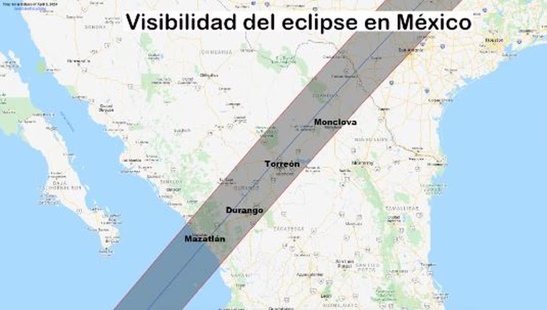 ¿En qué ciudaddes de México se verá mejor el eclipse total de Sol?
