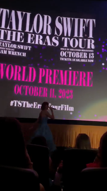 Taylor Swift sorprende a fans durante estreno 