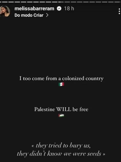 Despiden a Melissa Barrera por mensajes sobre Israel