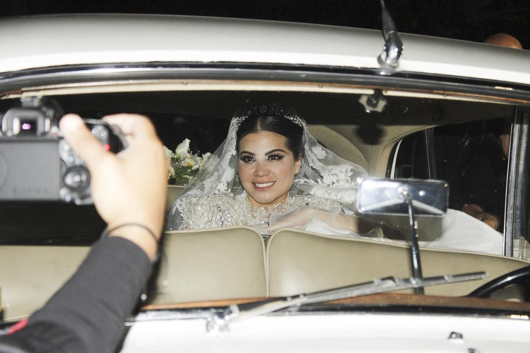 Vestido de Cinthia Aparicio durante su boda con Alexis Ayala