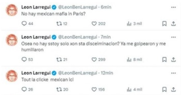 León Larregui denuncia que lo lastimaron en París