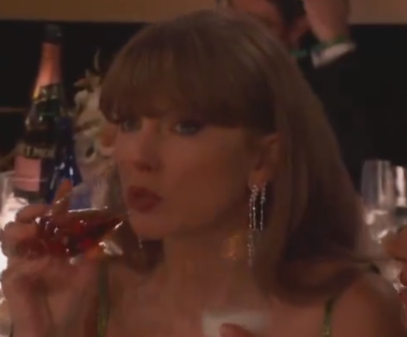 Taylor Swift enojada por broma en los Globos de Oro
