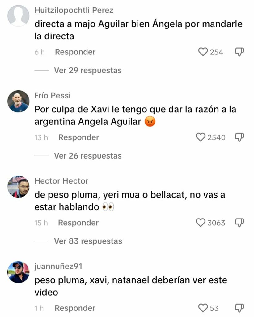 Comentarios sobre Ángela Aguilar