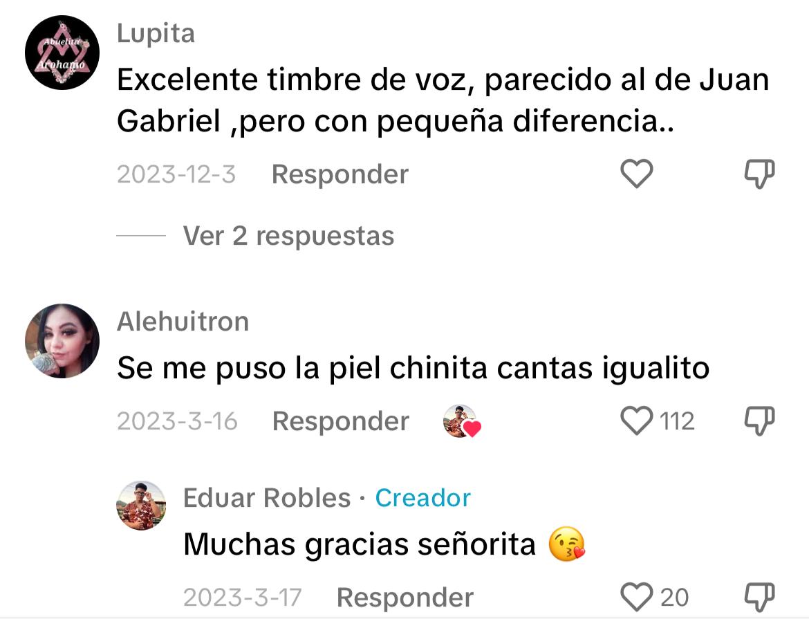 Internautas reaccionan a joven que canta como Juan Gabriel