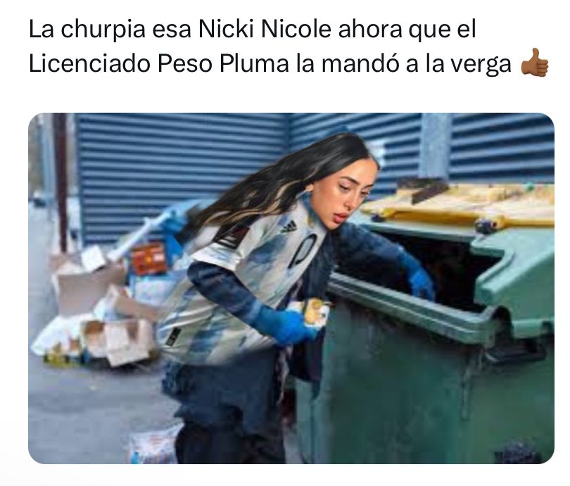 Memes de Peso Pluma y Nicki Nicole