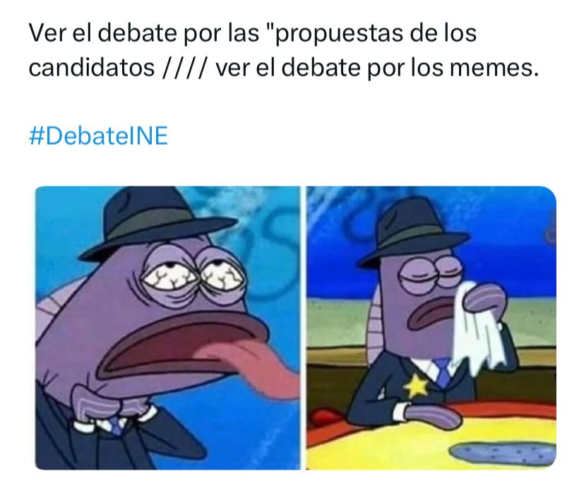 Meme sobre el segundo debate