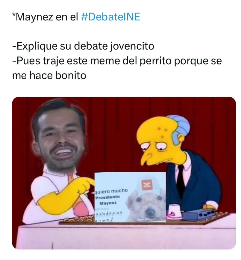 Meme del debate presidencial mexicano