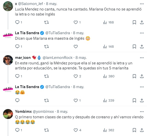 Redes hablan de interpretación de Lucía Méndez en inglés