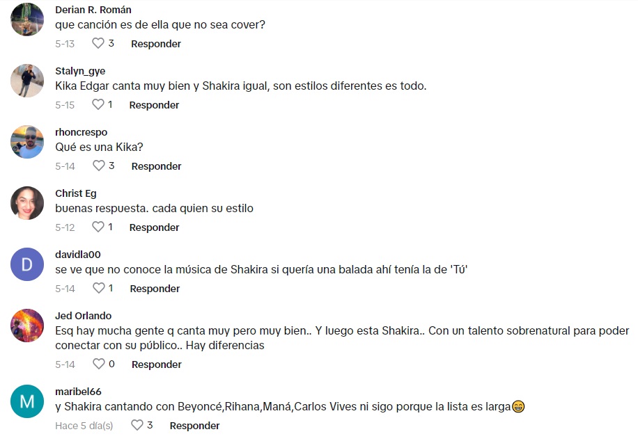 Reacciones sobre rechazo de Kika Edgar hacia Shakira