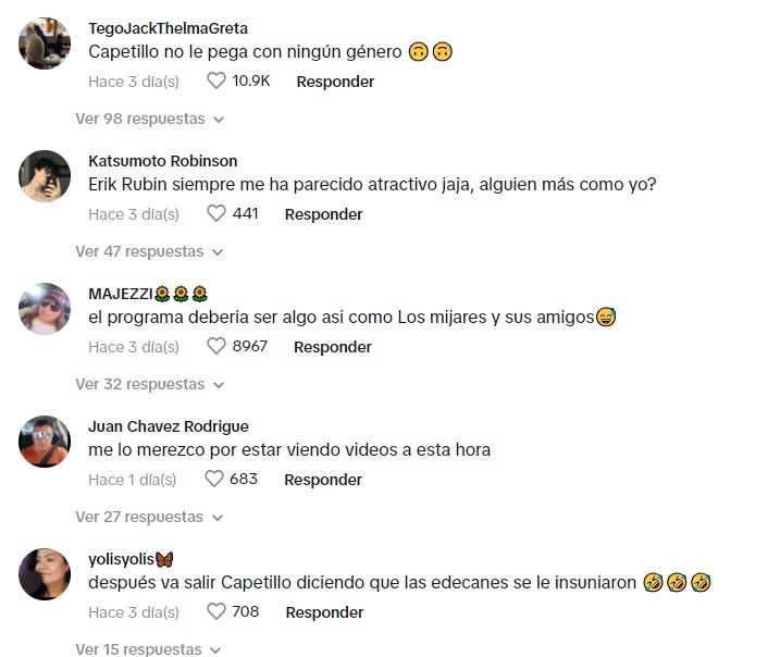 Reacciones sobre interpretación de Eduardo Capetillo sobre canción de Peso Pluma