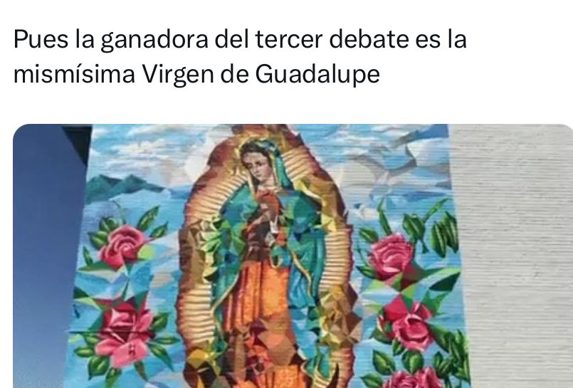 Meme sobre el debate en México