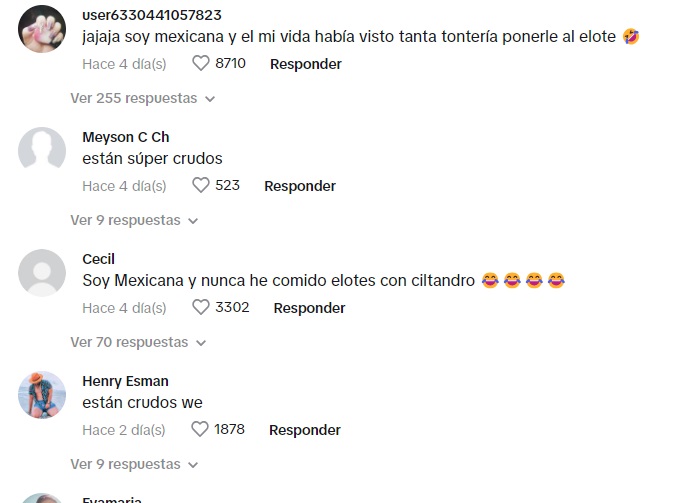Reacciones sobre receta de Thalía