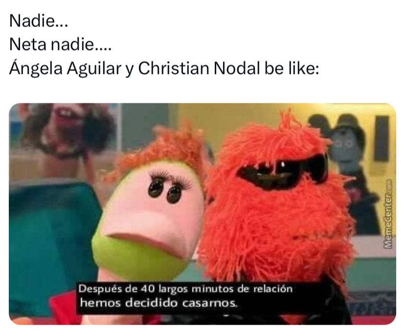 Memes de la boda de Nodal con Ángela Aguilar