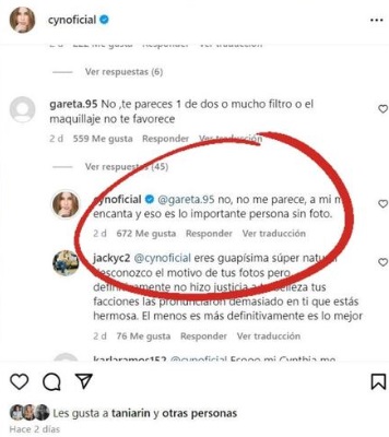 Cynthia Rodríguez responde a crítica sobre maquillaje