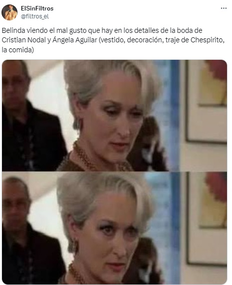 Meme de la boda de Nodal con Ángela Aguilar