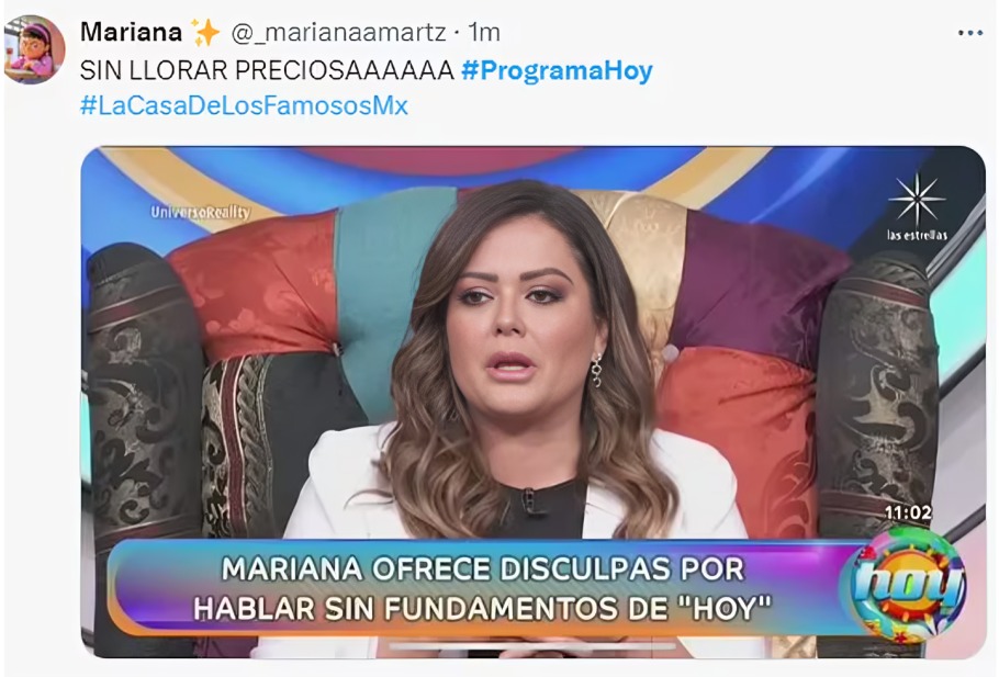 Andrea Escalona defiende a Arath de la Torre de Mariana Echeverría