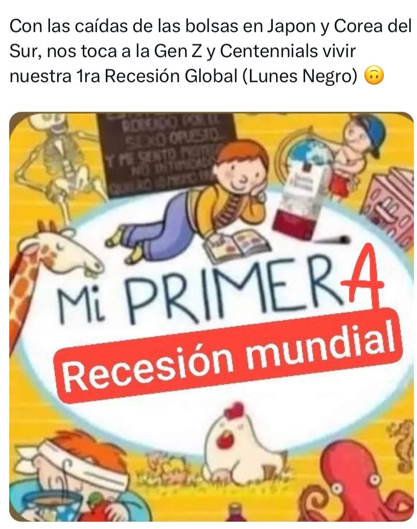 Estos son los mejores memes de la crisis financiera de Agosto 2024