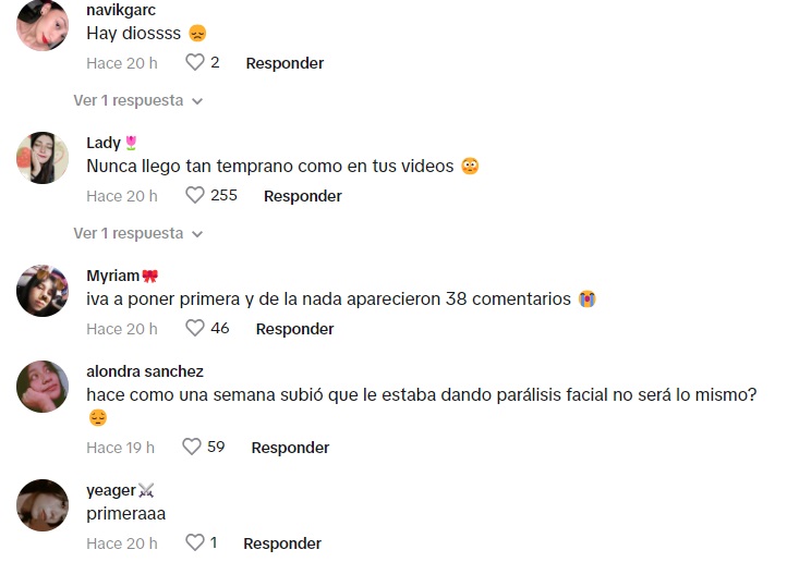 Reacciones sobre estado de salud de Chingu Amiga